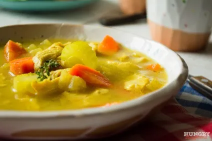 Легкий курячий суп з овочами - покроковий рецепт з фото (легкий) Легкий курячий суп з овочами - покроковий рецепт з фото