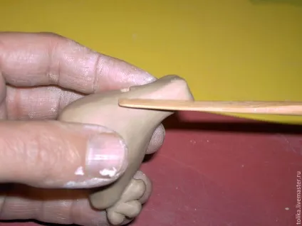 Ліпимо глиняну свисток «півник» - ярмарок майстрів - ручна робота, handmade (шпатель) Ліпимо глиняну свисток «півник» - ярмарок майстрів - ручна робота, handmade