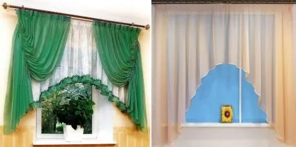 Штори на арку на кухню фото арочних вікон, форма штор своїми руками, тюлі та фіранки на двері, (фото) Штори на арку на кухню фото арочних вікон, форма штор своїми руками, тюлі та фіранки на двері,