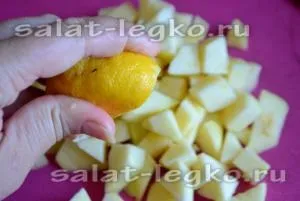 Ситний салат з картоплі без м'яса (рецепт) Ситний салат з картоплі без м'яса