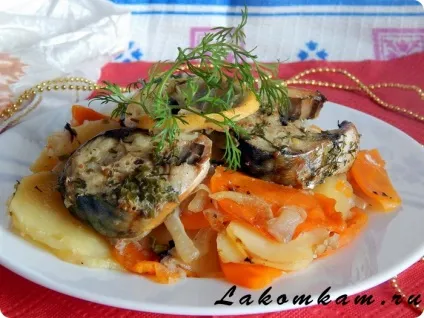 Скумбрія з картоплею в рукаві (страви з риби) Скумбрія з картоплею в рукаві