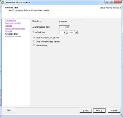 Створення віртуальної машини на vmware esxi за допомогою vsphere client