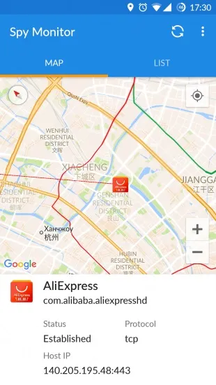 Spy monitor для android покаже на карті, куди смартфон відправляє дані (android) Spy monitor для android покаже на карті, куди смартфон відправляє дані