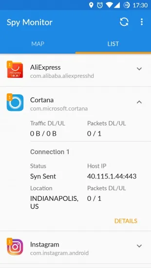 Spy monitor для android покаже на карті, куди смартфон відправляє дані (monitor) Spy monitor для android покаже на карті, куди смартфон відправляє дані