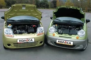 Порівняння daewoo matiz і chevrolet spark (matiz) Порівняння daewoo matiz і chevrolet spark