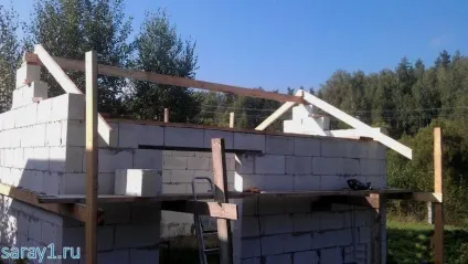 Будівництво сараю 6x4 з піноблоків своїми руками (будівництво) Будівництво сараю 6x4 з піноблоків своїми руками