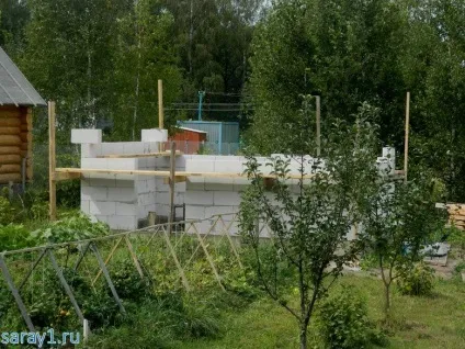 Будівництво сараю 6x4 з піноблоків своїми руками (піноблоків) Будівництво сараю 6x4 з піноблоків своїми руками