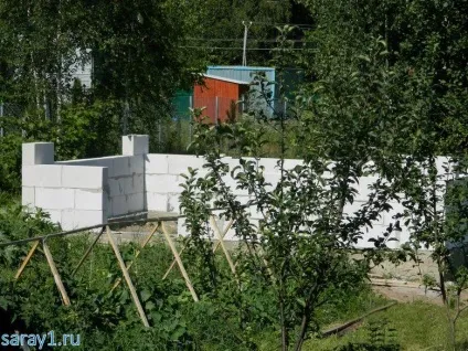 Будівництво сараю 6x4 з піноблоків своїми руками (сараю) Будівництво сараю 6x4 з піноблоків своїми руками
