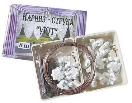 Струнний карниз як натягнути своїми руками і повісити штори (струнний) Струнний карниз як натягнути своїми руками і повісити штори