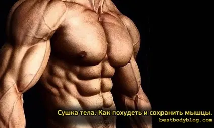 Сушка тіла, як схуднути і зберегти м'язи (тіла) Сушка тіла, як схуднути і зберегти м'язи