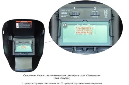 Зварювальний маска хамелеон