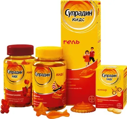 Супрадин кідс опис, інструкція із застосування, відгуки, ru-babyhealth (кідс) Супрадин кідс опис, інструкція із застосування, відгуки, ru-babyhealth