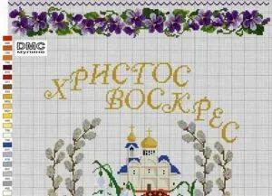Схеми вишивки хрестиком на пасхальну тематику (схеми) Схеми вишивки хрестиком на пасхальну тематику