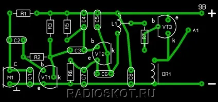 Схема радіомікрофона на 1км (радіомікрофона) Схема радіомікрофона на 1км