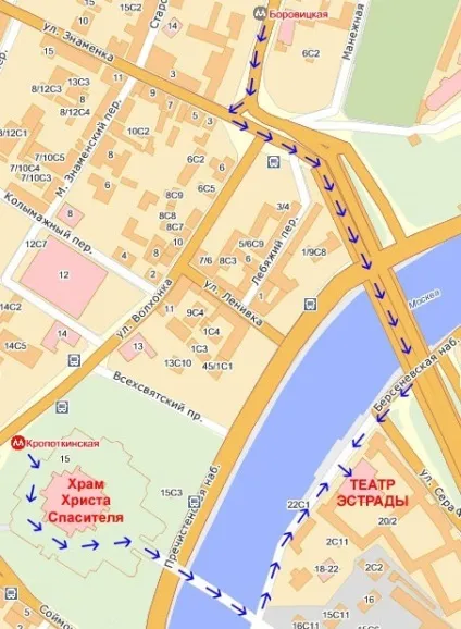 Театр естради - як дістатися до театру естради в Москві (Великого Кам'яного моста) Театр естради - як дістатися до театру естради в Москві