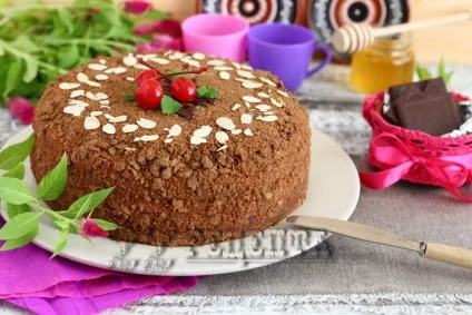Торт дамський каприз - рецепт з фото крок за кроком в домашніх умовах (шоколадний медовик дамський каприз) Торт дамський каприз - рецепт з фото крок за кроком в домашніх умовах