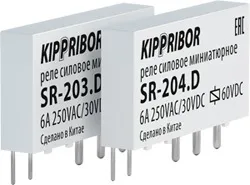 Ультратонкі інтерфейсні проміжні реле kippribor серії sr (одноконтактні реле) Ультратонкі інтерфейсні проміжні реле kippribor серії sr