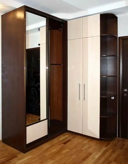 Кутовий шафа-купе - 50 фото, 10 ідей для шафи в спальню