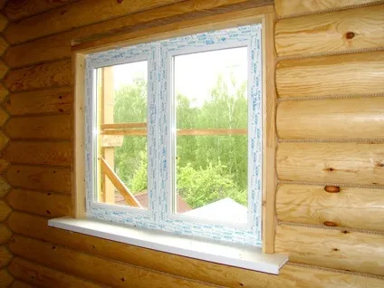 Установка пластикових вікон в дерев'яному будинку (будинку) Установка пластикових вікон в дерев'яному будинку