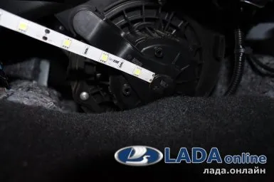 Установка підсвічування підлоги (ніг) на лада гранта, калина або пріора (підсвічування лада гранта) Установка підсвічування підлоги (ніг) на лада гранта, калина або пріора