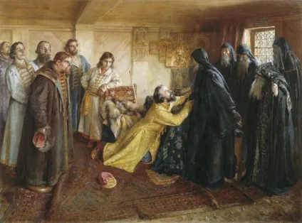 Вінчання Івана грізного на царство (коротко) (коротко) Вінчання Івана грізного на царство (коротко)