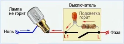 Вимикач з підсвічуванням схема підключення і її особливості (підсвічуванням) Вимикач з підсвічуванням схема підключення і її особливості