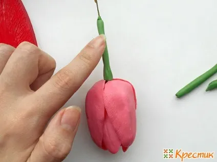 Весняні квіти - тюльпани - з полімерної глини або холодного фарфору (квіти) Весняні квіти - тюльпани - з полімерної глини або холодного фарфору