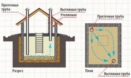 Витяжка в погребі поради