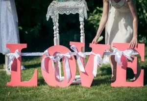 Букви на весіллі - креативне прикраса торжества! (Букви для декору) Букви на весіллі - креативне прикраса торжества!