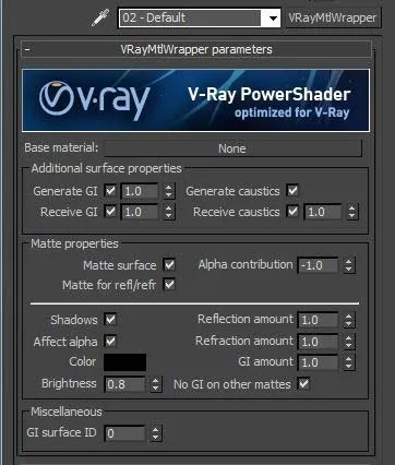 Vray - тіні і прозорість
