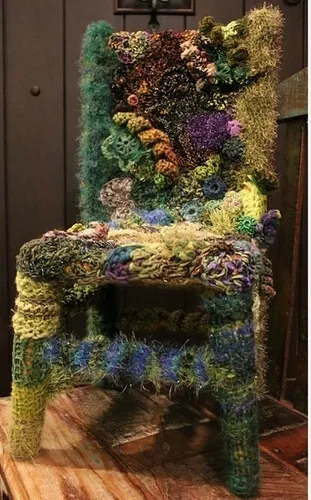 В'язані чохли на крісла - домашній hand-made (в'язані) В'язані чохли на крісла - домашній hand-made