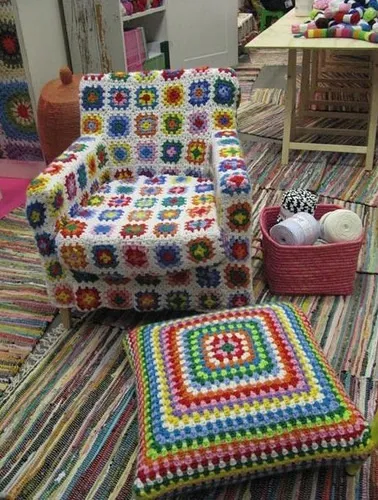 В'язані чохли на крісла - домашній hand-made (в'язані) В'язані чохли на крісла - домашній hand-made