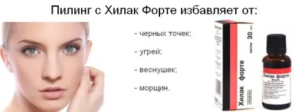 Хілак форте для особи пілінг, відгуки про застосування hylak forte (форте) Хілак форте для особи пілінг, відгуки про застосування hylak forte