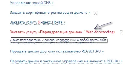 Web-forwarding - переадресація домену на іншу адресу (домену) Web-forwarding - переадресація домену на іншу адресу