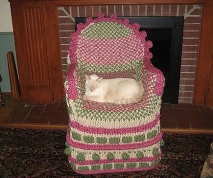 В'язані чохли на крісла - домашній hand-made (в'язані) В'язані чохли на крісла - домашній hand-made