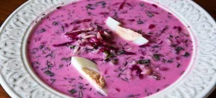 Холодний борщ - рецепти з буряком, ковбасою, кефіром, яловичиною і щавлем (ковбасою) Холодний борщ - рецепти з буряком, ковбасою, кефіром, яловичиною і щавлем