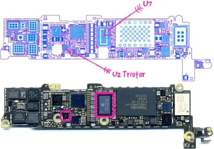 Заміна контролера харчування u7 і зарядки u2 iphone - доступно для чайника (iphone) Заміна контролера харчування u7 і зарядки u2 iphone - доступно для чайника
