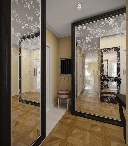 Дзеркальна стіна в інтер'єрі, обробка і декор передпокою, кухні, спальні, ванної та інших кімнат (стіна) Дзеркальна стіна в інтер'єрі, обробка і декор передпокою, кухні, спальні, ванної та інших кімнат