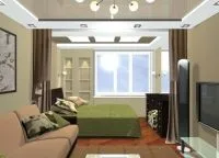 Зонування однокімнатної квартири