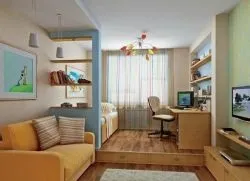 Зонування однокімнатної квартири