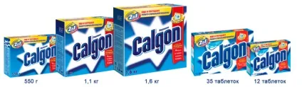 Calgon 2в1 - засіб для пом'якшення води і поліпшення якості прання (пом'якшення) Calgon 2в1 - засіб для пом'якшення води і поліпшення якості прання