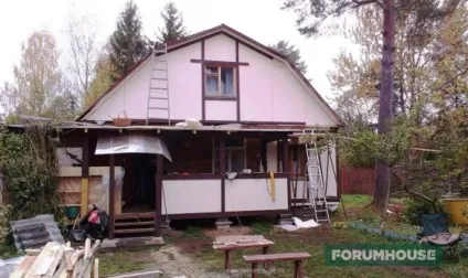 Бюджетний фасад з ОСП під фахверк своїми руками (бюджетний) Бюджетний фасад з ОСП під фахверк своїми руками