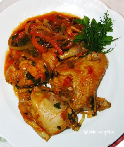 Чахохбілі з курки - фото-рецепти покрокового приготування (курки) Чахохбілі з курки - фото-рецепти покрокового приготування