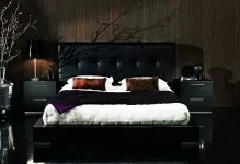 Чорна спальня глянцева меблі, колірний дизайн і фото, тони для стін і ліжка, стилі інтер'єру, (чорна спальня) Чорна спальня глянцева меблі, колірний дизайн і фото, тони для стін і ліжка, стилі інтер'єру,