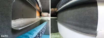 Чистова обробка житлового модуля в кузові пікапа (кемпер) Чистова обробка житлового модуля в кузові пікапа