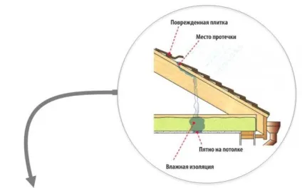 Що робити якщо протікає дах, усунення протікання покрівлі (відео інструкція та фото)