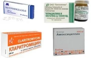 Антибіотики при гастриті