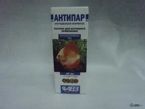 Антіпар (розчин) для рибок, відгуки про застосування препаратів для тварин від ветеринарів і заводчиків