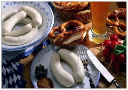 Баварські (мюнхенські) ковбаски - ароматно, апетитно, ситно і смачно!
