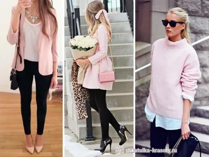 Чорний колір в одязі - 200 фото, шкатулка краси (поєднання рожевого і чорного в одязі) Чорний колір в одязі - 200 фото, шкатулка краси